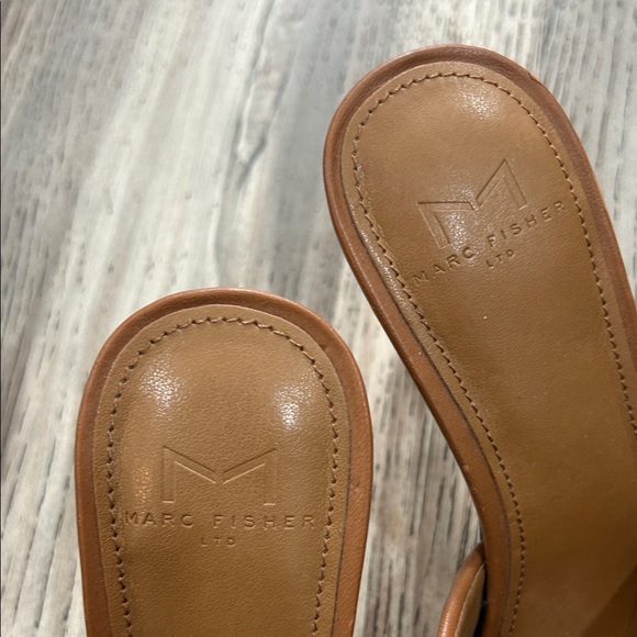 Marc Fisher Tan Woven Mules - Picture 4 of 4